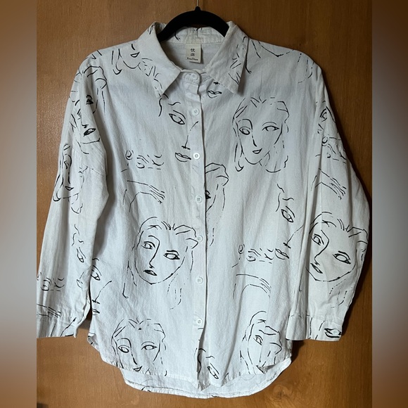 Abstract Face Button Down - Picture 4 of 10